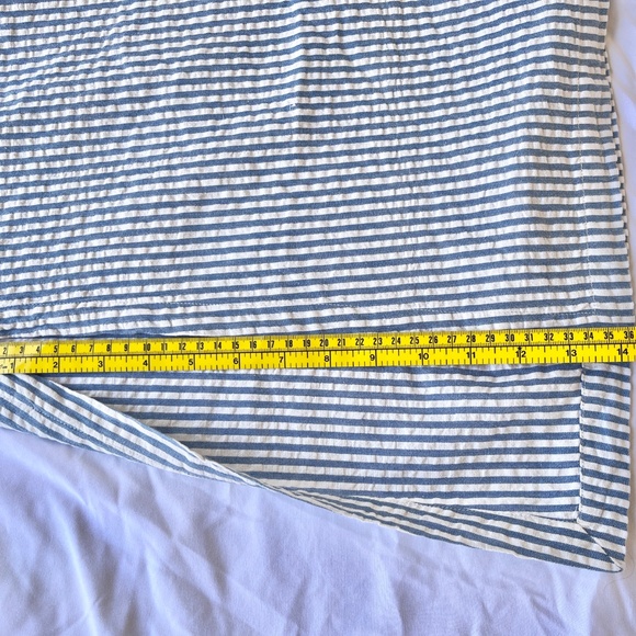 ASOS Blue and White Striped Cotton Skirt - Picture 5 of 9